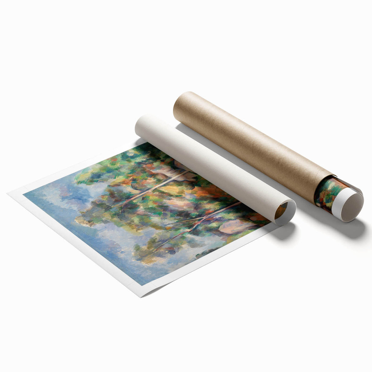 Impressionist Landscape Wall Art - Rocks and Trees - French Impressionism