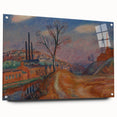 Modern Wall Art - Industrial Landscape Scene | Warm Earthy Decor