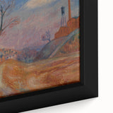 Modern Wall Art - Industrial Landscape Scene | Warm Earthy Decor