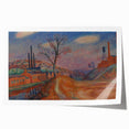 Modern Wall Art - Industrial Landscape Scene | Warm Earthy Decor