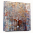 Golden Brown Abstract Tree Wall Art - Large Canvas & Framed Print