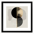 Abstract minimalist black frame with mat, showcasing a contemporary design, ideal for modern decor. Perfect for enhancing living spaces or office environments.