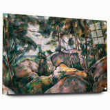 Impressionist Art – Misty Forest with Gentle Stream