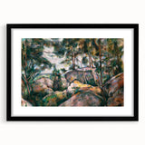 Impressionist Art – Misty Forest with Gentle Stream