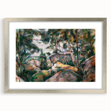 Impressionist Art – Misty Forest with Gentle Stream