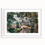 Impressionist Art – Misty Forest with Gentle Stream