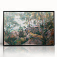 Impressionist Art – Misty Forest with Gentle Stream