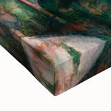 Impressionist Art – Misty Forest with Gentle Stream