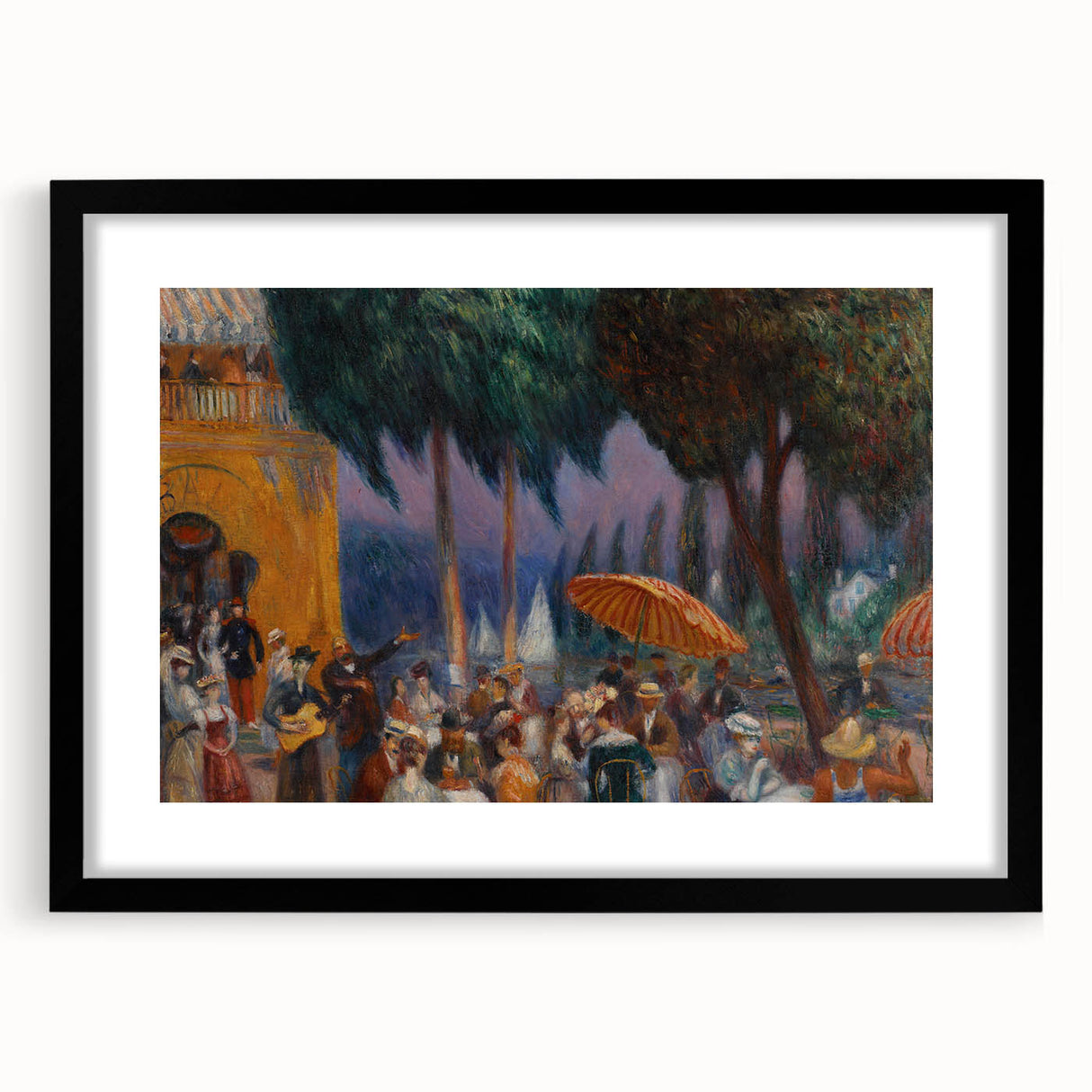 Modern Wall Art - Festive Outdoor Gathering Scene | Vibrant Social Decor