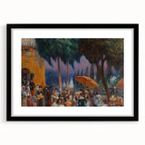 Modern Wall Art - Festive Outdoor Gathering Scene | Vibrant Social Decor