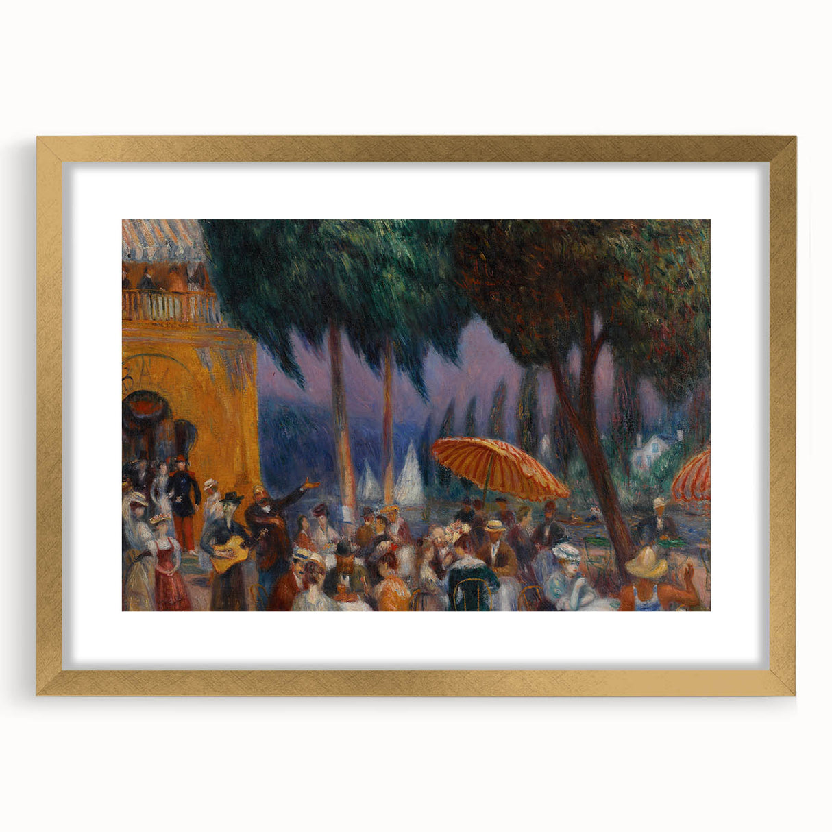 Modern Wall Art - Festive Outdoor Gathering Scene | Vibrant Social Decor