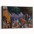 Modern Wall Art - Festive Outdoor Gathering Scene | Vibrant Social Decor