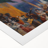 Modern Wall Art - Festive Outdoor Gathering Scene | Vibrant Social Decor