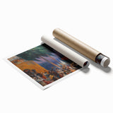 Modern Wall Art - Festive Outdoor Gathering Scene | Vibrant Social Decor