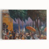 Modern Wall Art - Festive Outdoor Gathering Scene | Vibrant Social Decor