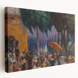 Modern Wall Art - Festive Outdoor Gathering Scene | Vibrant Social Decor