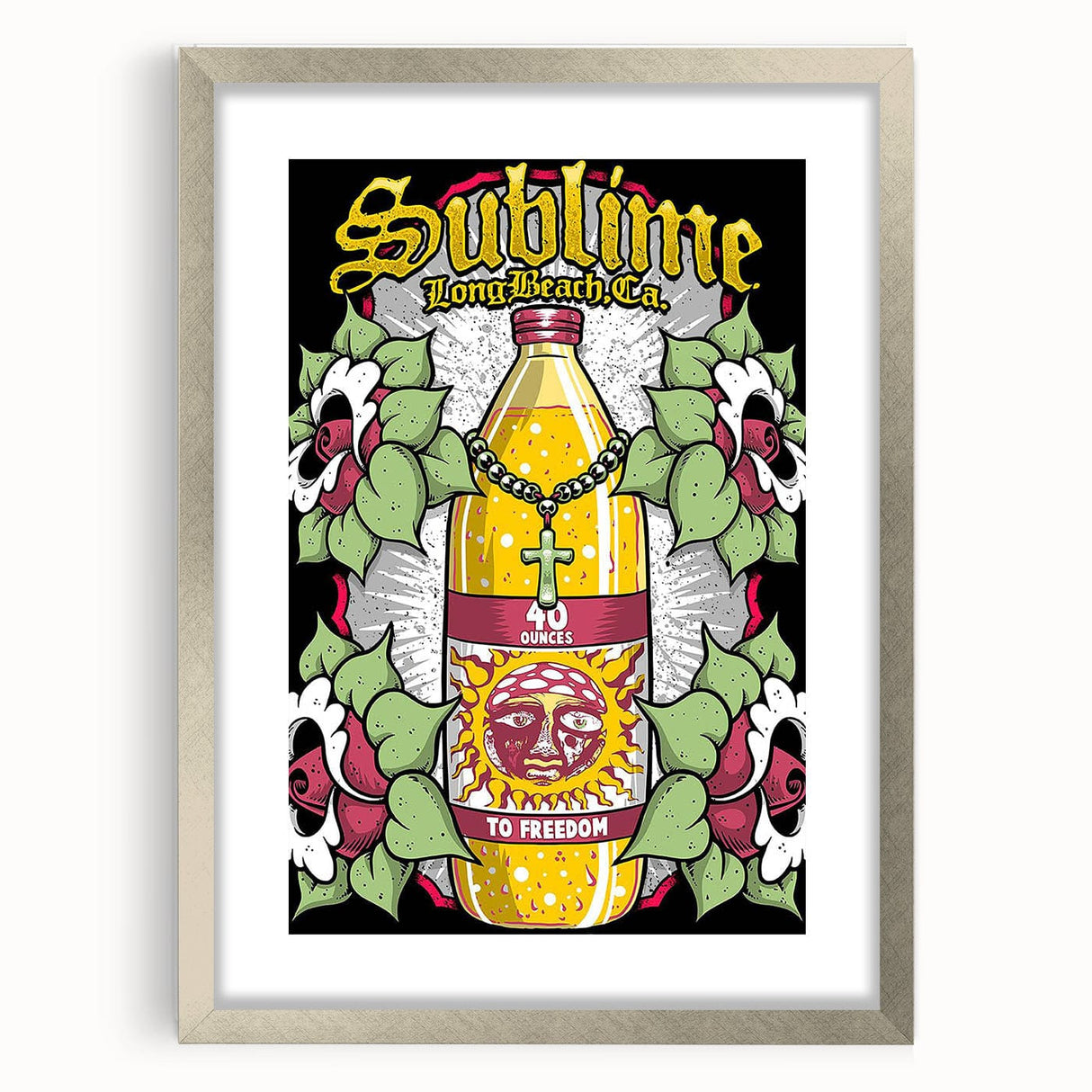 Sublime 40 Ounces to Freedom Poster – Vintage Rock Art
