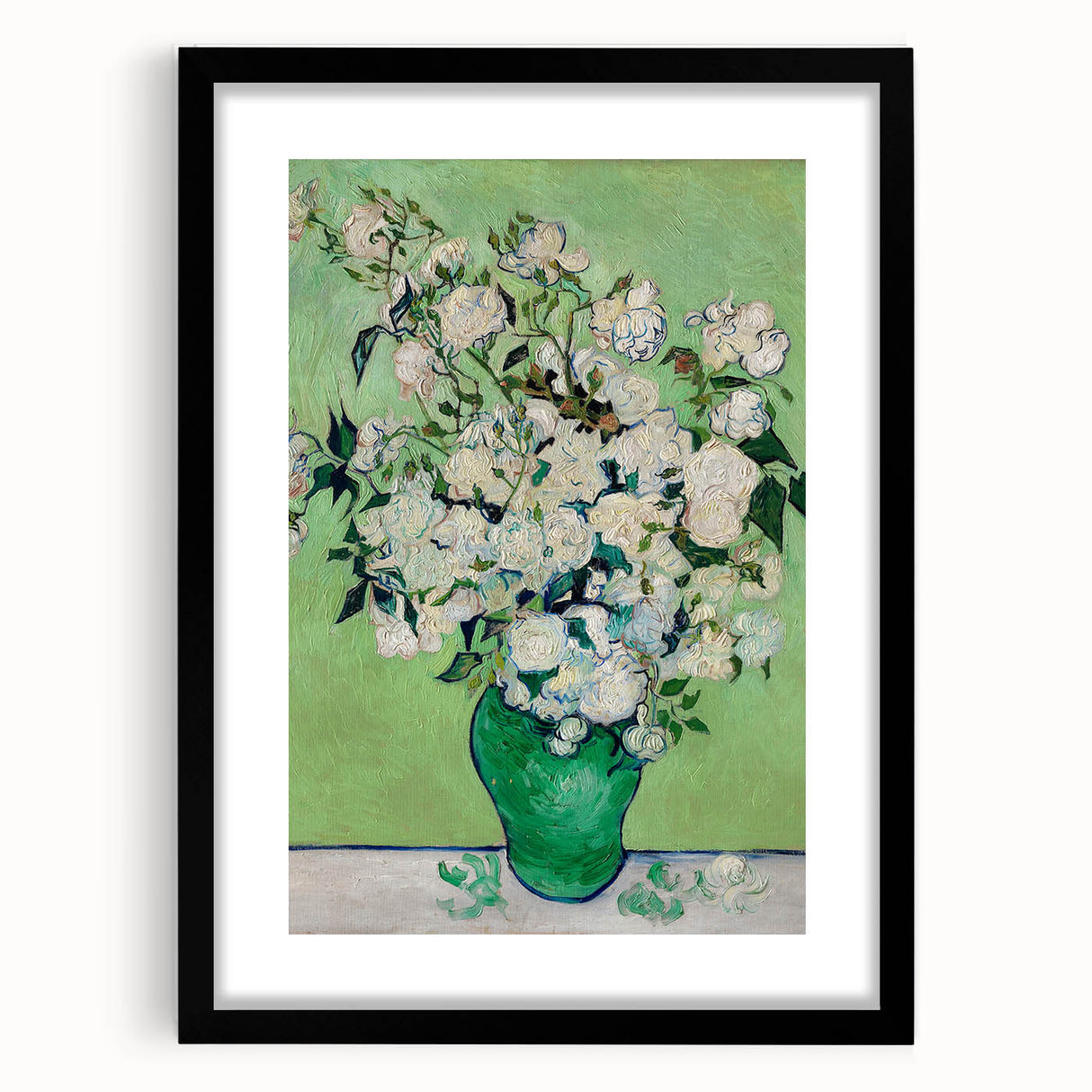 Impressionist Wall Art - Roses in Vase by Van Gogh - French Impressionism