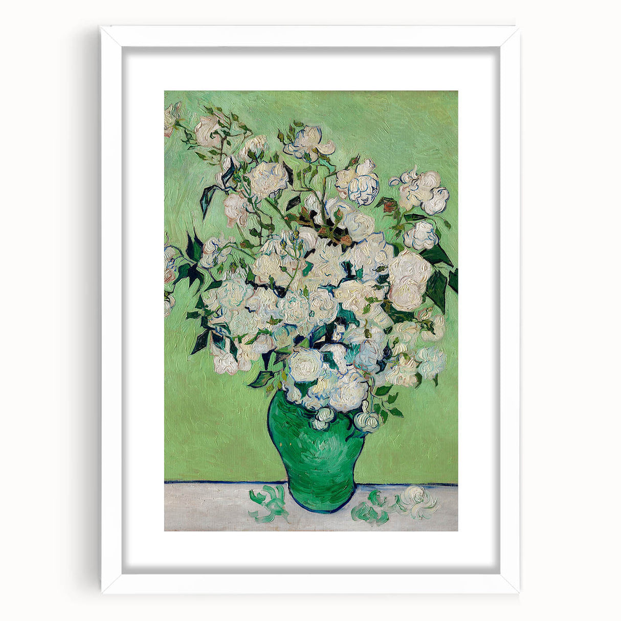 Impressionist Wall Art - Roses in Vase by Van Gogh - French Impressionism