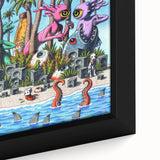 Sublime "40 Ounces" Poster – Vintage Concert Art with Alien Vibes