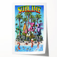 Sublime "40 Ounces" Poster – Vintage Concert Art with Alien Vibes