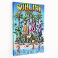 Sublime "40 Ounces" Poster – Vintage Concert Art with Alien Vibes