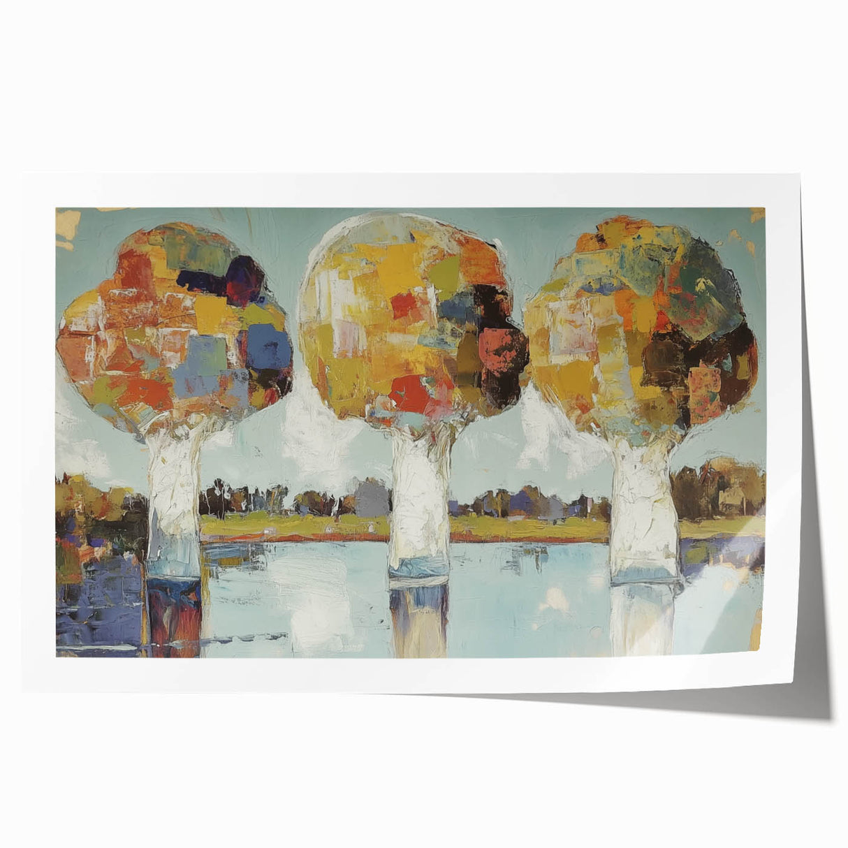 Bold Abstract Tree Wall Art - Large Canvas & Framed Print