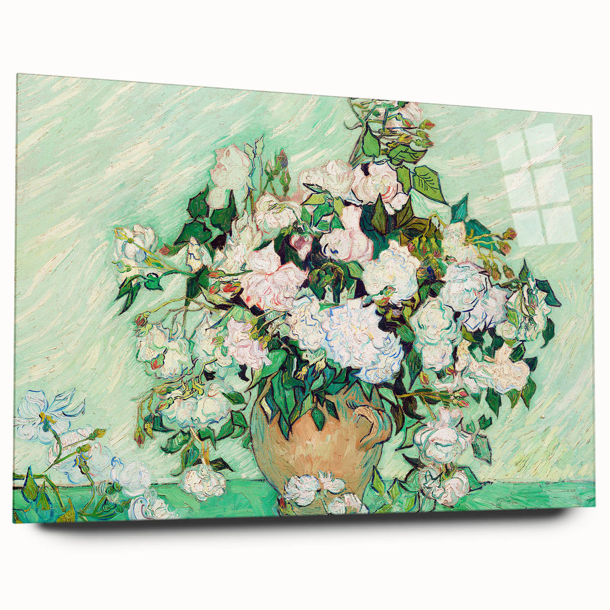 Impressionist Floral Wall Art - Vincent Van Gogh Roses on Canvas