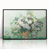 Impressionist Floral Wall Art - Vincent Van Gogh Roses on Canvas