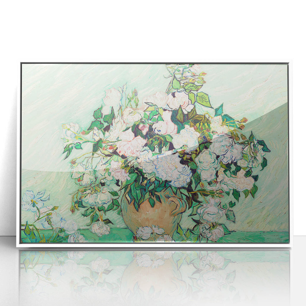 Impressionist Floral Wall Art - Vincent Van Gogh Roses on Canvas