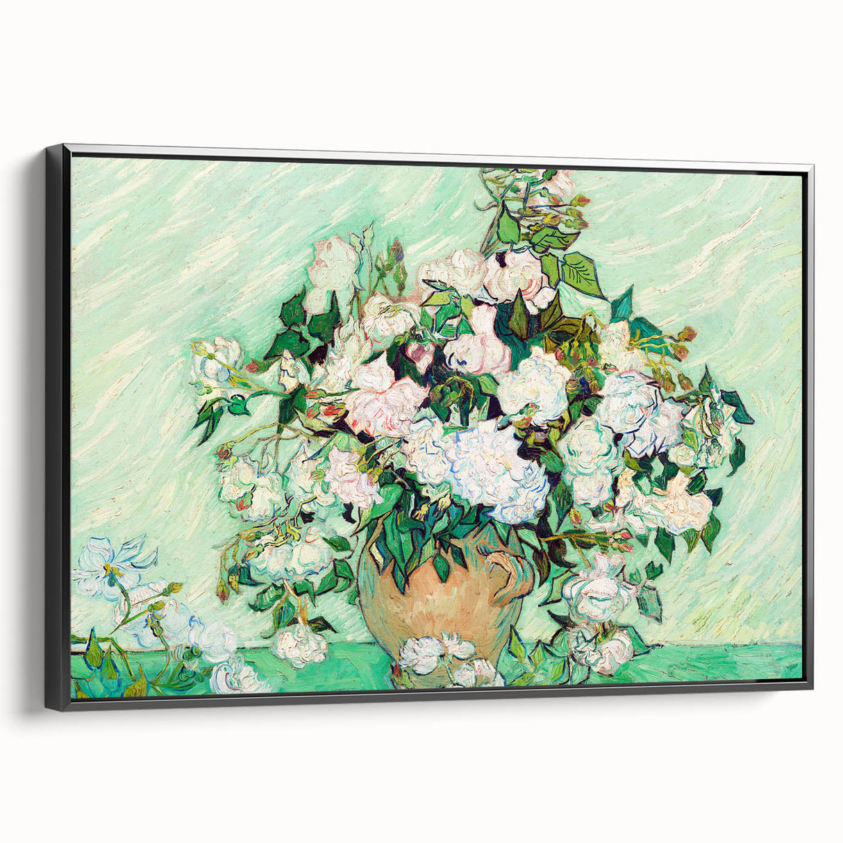 Impressionist Floral Wall Art - Vincent Van Gogh Roses on Canvas