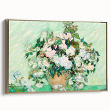Impressionist Floral Wall Art - Vincent Van Gogh Roses on Canvas