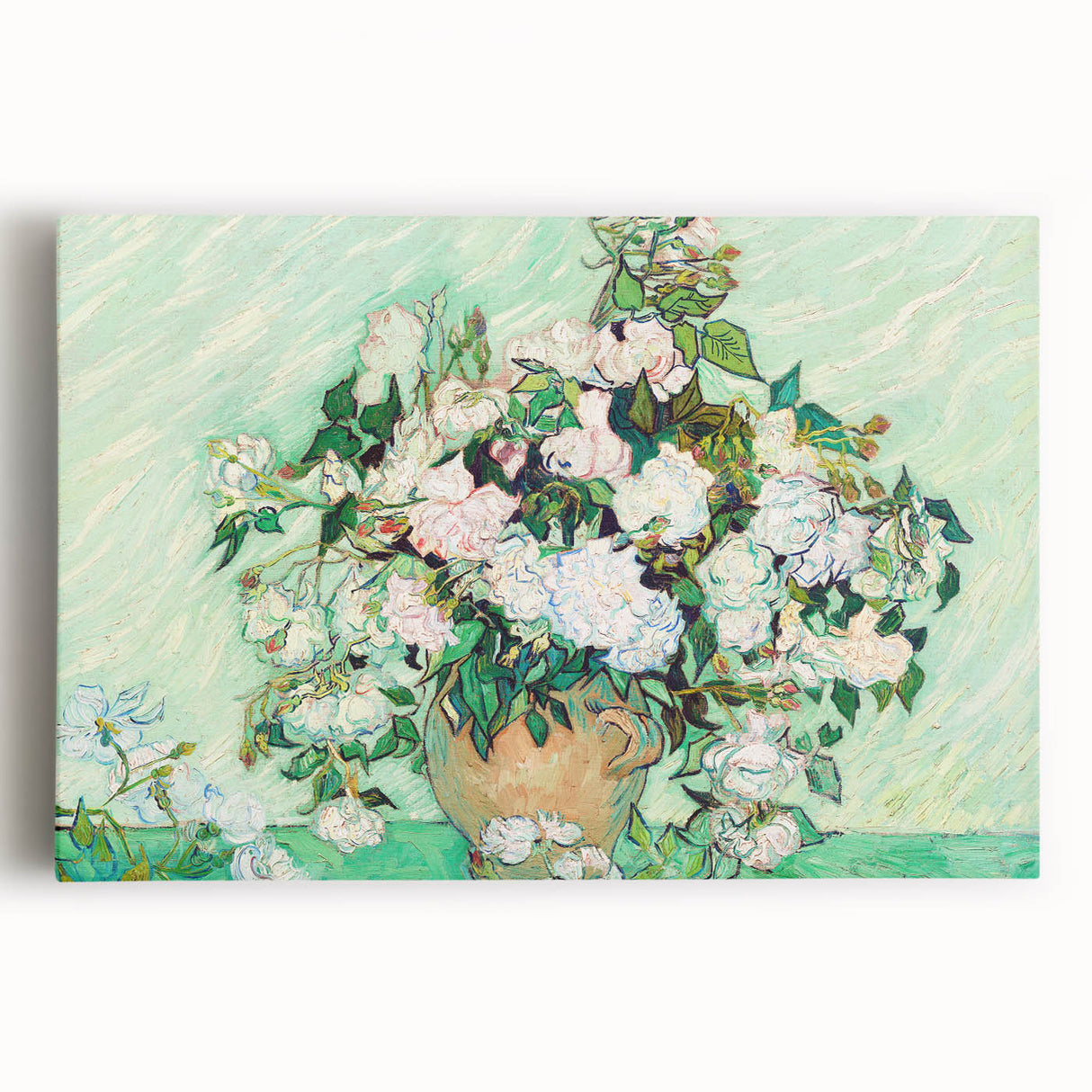 Impressionist Floral Wall Art - Vincent Van Gogh Roses on Canvas