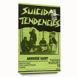 Suicidal Tendencies Concert Poster – Vintage Punk Rock Art
