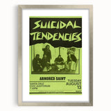 Suicidal Tendencies Concert Poster – Vintage Punk Rock Art