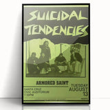 Suicidal Tendencies Concert Poster – Vintage Punk Rock Art
