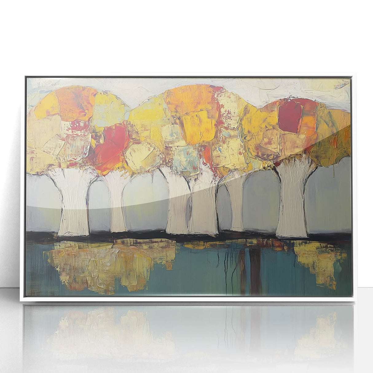 Modern Abstract Living Room Wall Art - Large Canvas and Framed Print