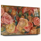 Impressionist Floral Wall Art - Renoir's Roses on Canvas Print