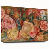 Impressionist Floral Wall Art - Renoir's Roses on Canvas Print