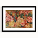 Impressionist Floral Wall Art - Renoir's Roses on Canvas Print