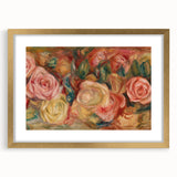 Impressionist Floral Wall Art - Renoir's Roses on Canvas Print