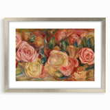 Impressionist Floral Wall Art - Renoir's Roses on Canvas Print