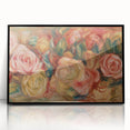 Impressionist Floral Wall Art - Renoir's Roses on Canvas Print