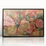 Impressionist Floral Wall Art - Renoir's Roses on Canvas Print