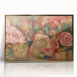 Impressionist Floral Wall Art - Renoir's Roses on Canvas Print