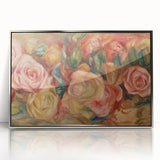 Impressionist Floral Wall Art - Renoir's Roses on Canvas Print