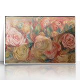 Impressionist Floral Wall Art - Renoir's Roses on Canvas Print