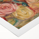 Impressionist Floral Wall Art - Renoir's Roses on Canvas Print