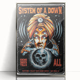 System of a Down Concert Poster – 2018 Valley View Casino Art