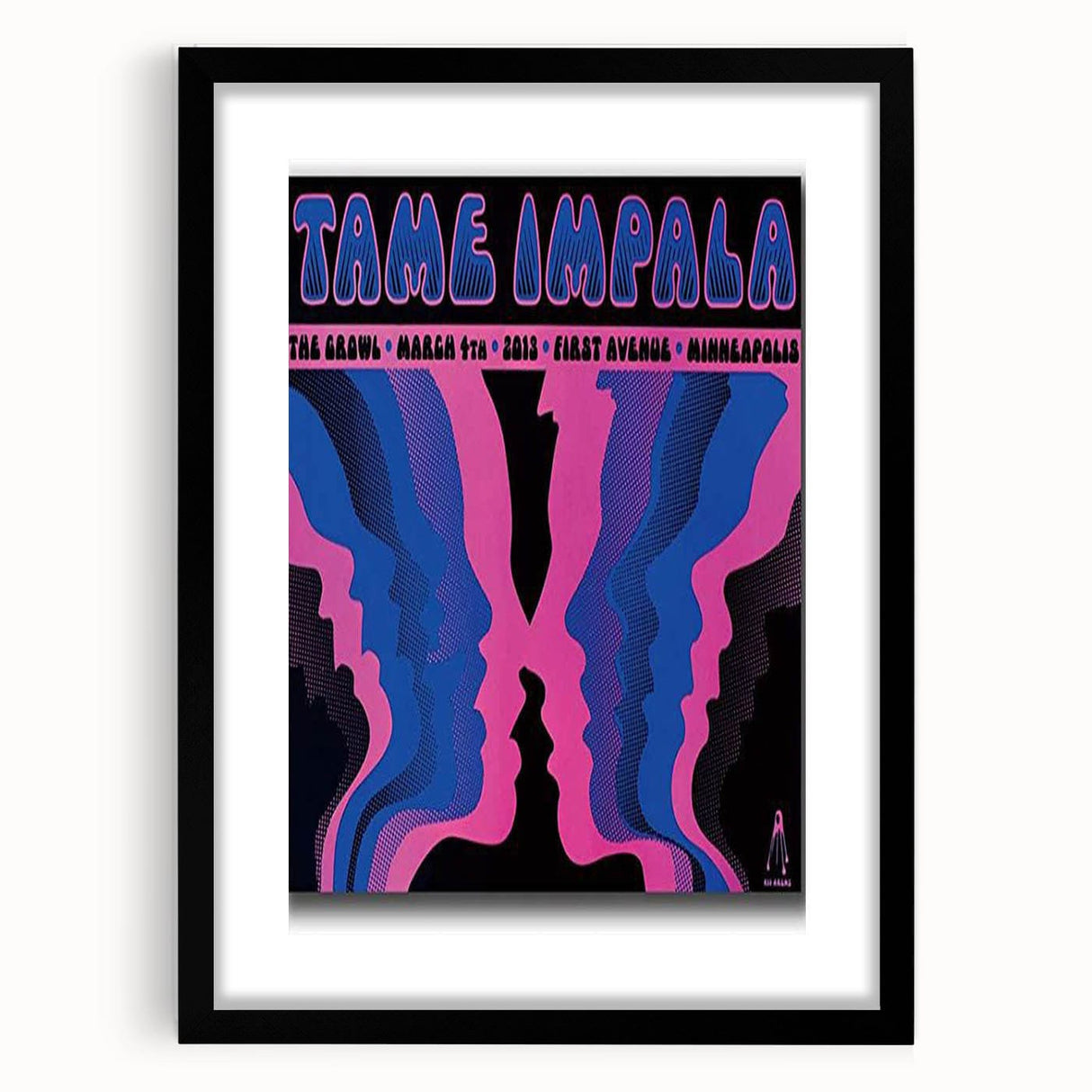 Tame Impala 2013 Concert Poster – Vintage Psychedelic Art